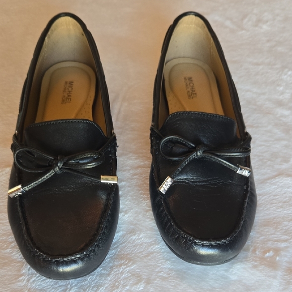 Michael Kors Sutton Black Moccasins Leather Slip-On Designer Staple Quiet Luxury - Picture 6 of 11